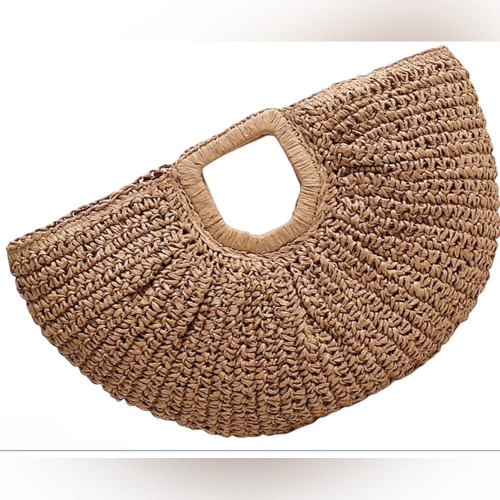 Ramla Bohemian Tan Hobo Straw Bag